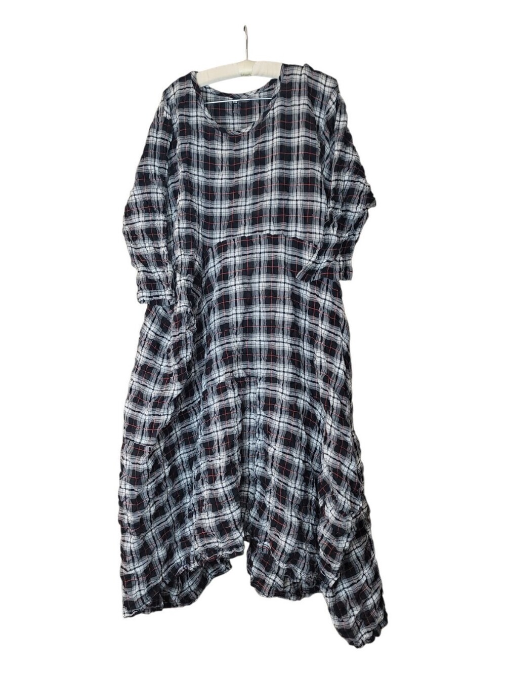 Dress to Kill by Jane Mohr Lagenlook Boho Plaid Dress Art To Wear O/S